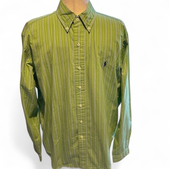 Polo Ralph Lauren Other - Ralph Lauren Men Button-down Shirt Size XL Classic Fit Striped Pony Logo
